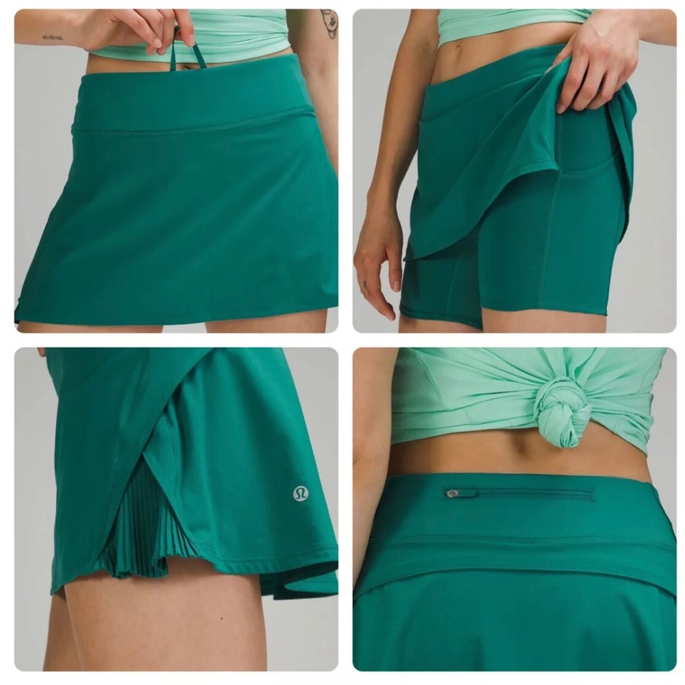 *MATCHING SET OF 2* Lululemon Off The Pleats Skirt ( SZ 4 ) + Matching Shirt 💕